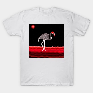 Flamingo in the night T-Shirt